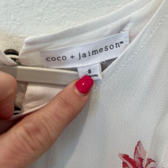 NWT Coco & Jaimeson Sleeveless Floral Dress Knee Length Spring Summer Sz Small - Picture 6 of 13